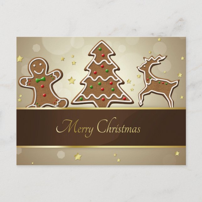 Gingerbread Cookies Postcard (Front)