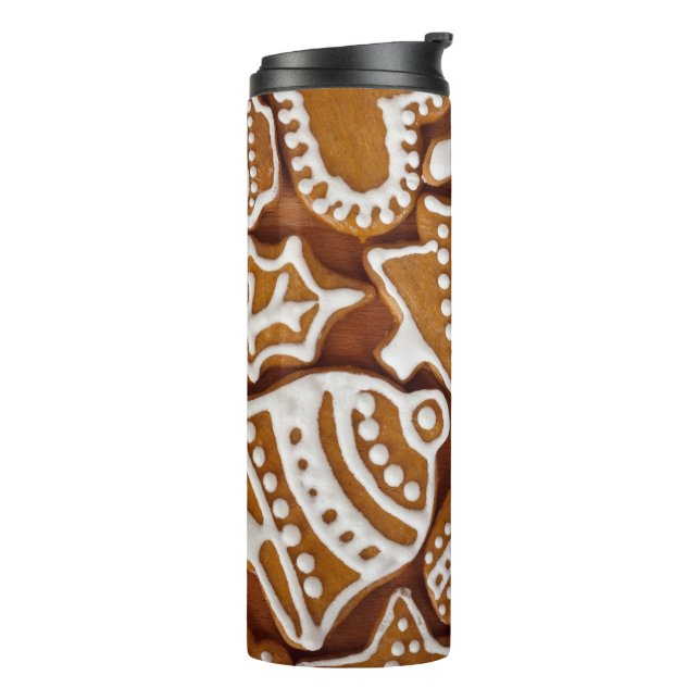 Gingerbread Cookies thermal tumbler (Rotated Left)