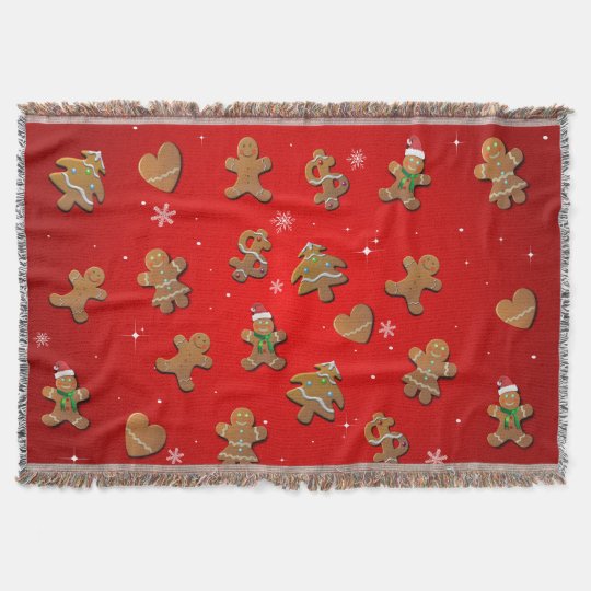Gingerbread Cookies Throw Blanket