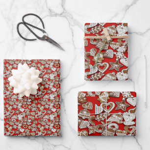 Gingerbread Cookies Wrapping Paper Sheets