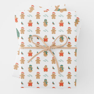 Gingerbread Cookies Wrapping Paper Sheets