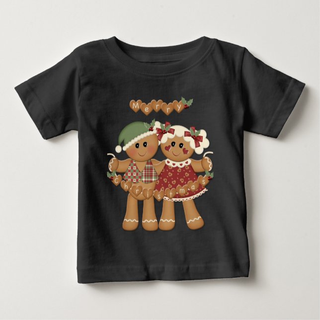 Gingerbread Country Christmas Baby T-Shirt (Front)
