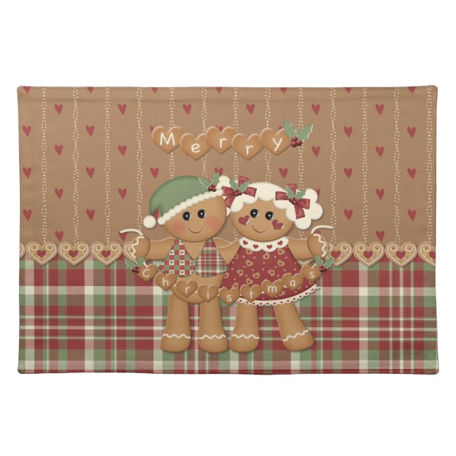 Gingerbread Country Christmas Placemat (Front)