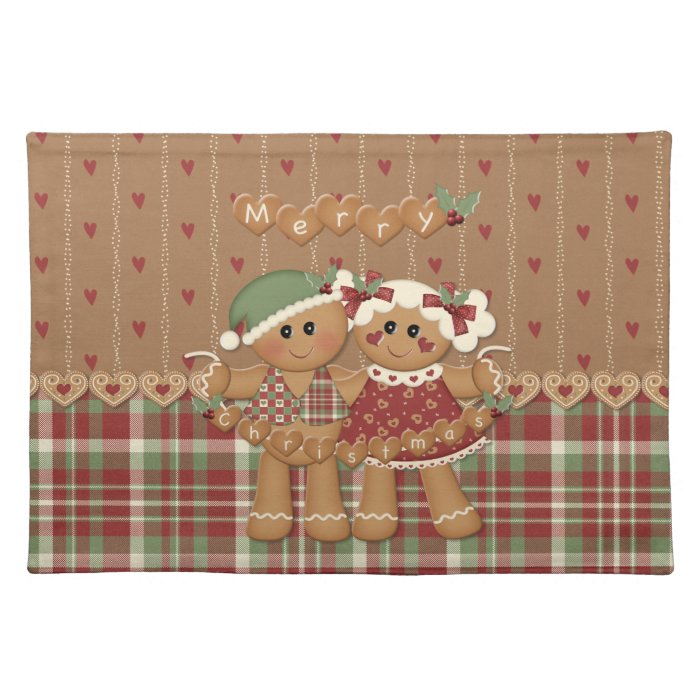 Gingerbread Country Christmas Placemat