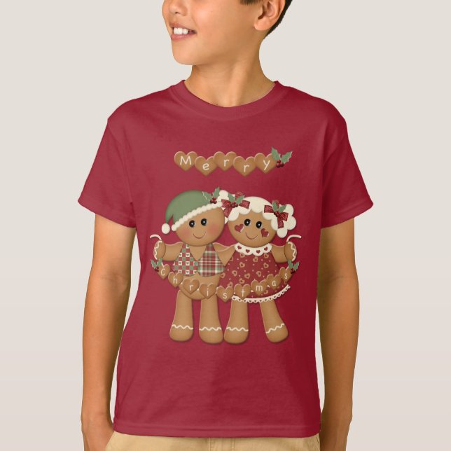 Gingerbread Country Christmas T-Shirt (Front)