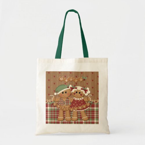 Gingerbread Country Christmas Tote Bag