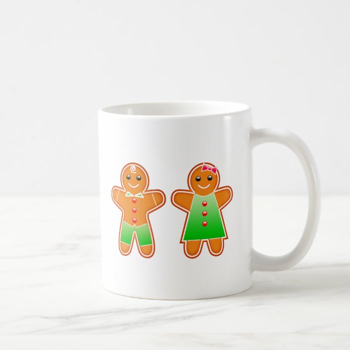 Gingerbread Couple Coffee Mugs