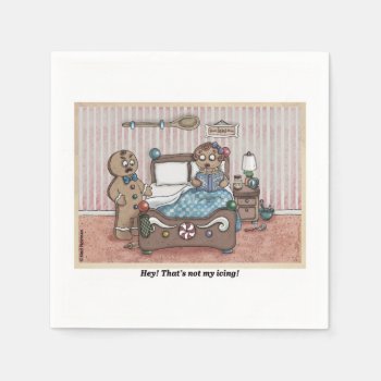 Gingerbread Couple Napkin by HappyDapper at Zazzle