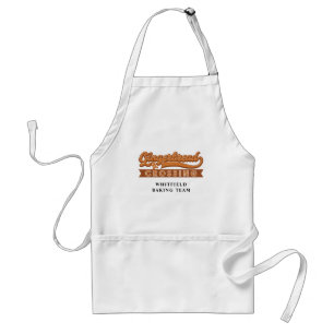 Gingerbread Crossing Christmas Holiday Baking Team Adult Apron