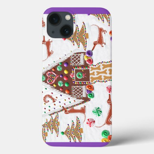 Gingerbread Dachshunds iPhone 13 Case