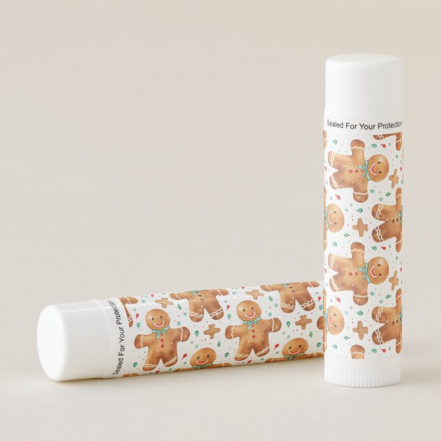 Gingerbread Delight Christmas  Lip Balm (Front)