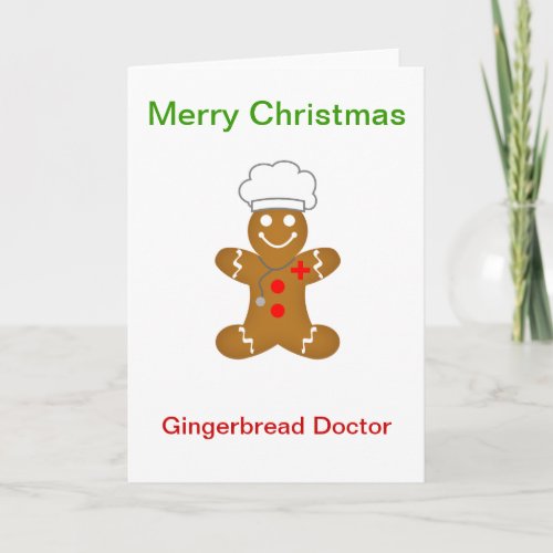 Gingerbread Doctor Holiday Card