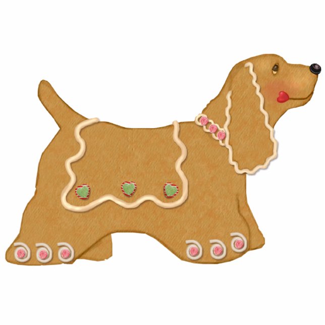 Gingerbread Dog Ornament (Front)