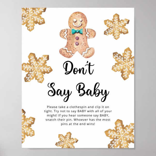 Gingerbread - Don't say baby  Poster (Front)