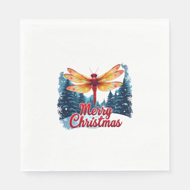 Gingerbread Dragonfly Napkins (Front)