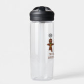 Gingerbread Everything is Fine Funny CamelBak Eddy Water Bottle (Front)