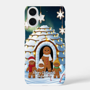 Gingerbread Family Christmas iPhone 16 Case