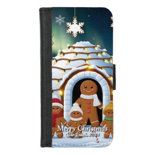 Gingerbread Family Christmas  iPhone 8/7 Wallet Case