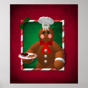 Gingerbread Family: Little Baker Poster