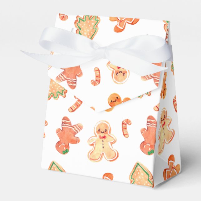 Gingerbread Favor Boxes (Front Side)