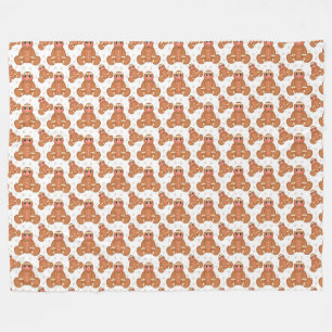 Gingerbread Fleece Blanket