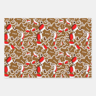 gingerbread, food, baking, bakery, pastries, cooki wrapping paper sheets