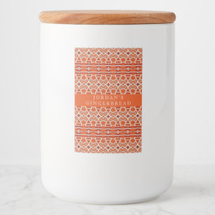 GINGERBREAD Food Container Label / Vertical