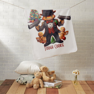 Gingerbread Gangster Baby Blanket