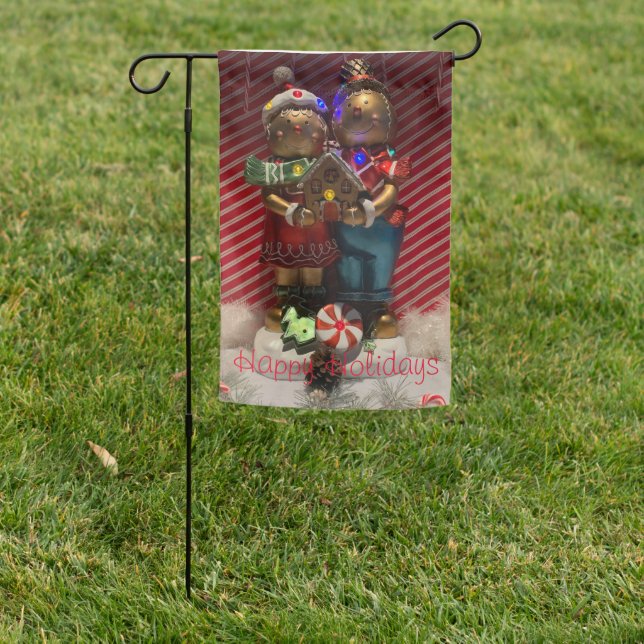 Gingerbread garden flag (In SItu)