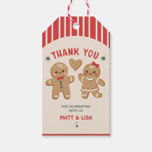 Gingerbread Gender Reveal Thank you Favor Tags