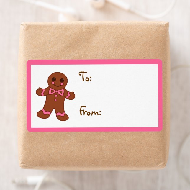 Gingerbread Gift Tag Label (Insitu)