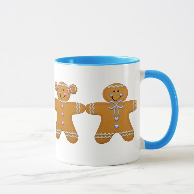 Gingerbread Girl & Boy Mug (Right)