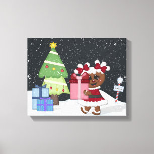 Gingerbread Girl Canvas Print
