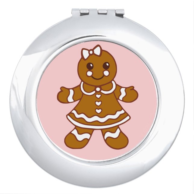 Gingerbread Girl Compact Mirror (Front)