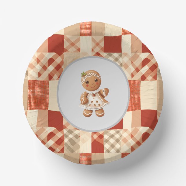 Gingerbread Girl Cookie Party Bowls (Front)