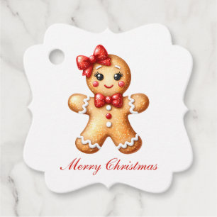 Gingerbread Girl Favor Tags