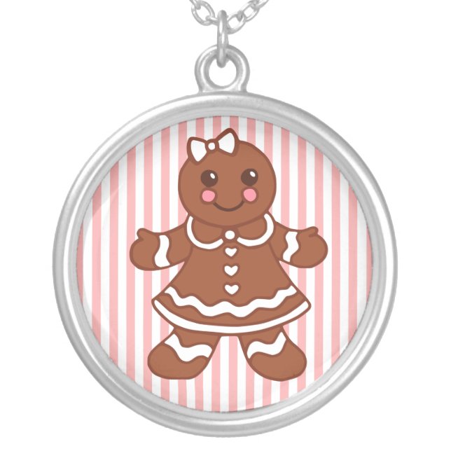 Gingerbread Girl Necklace (Front)