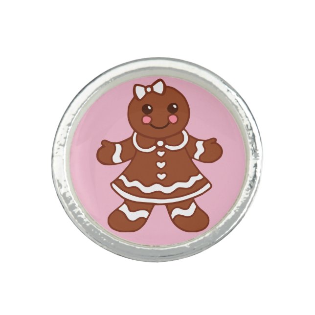 Gingerbread Girl Ring Gift (Front)