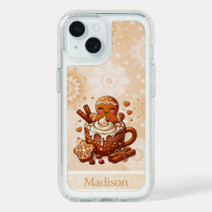 Gingerbread Girl’s Hot Cocoa Hot Tub Retreat iPhone 15 Case
