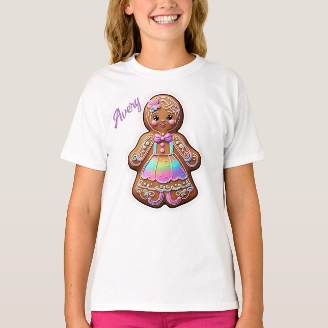 Gingerbread Girl T-Shirt (Front)