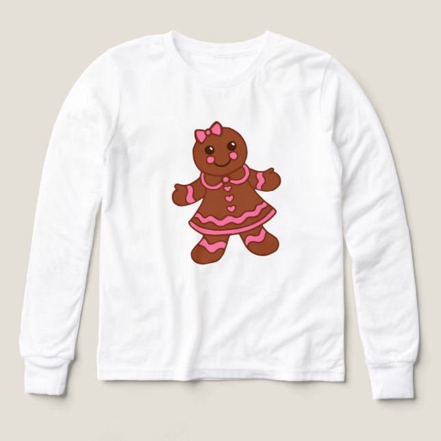 Gingerbread Girl T-shirt Tri-Blend Shirts (Design Front)
