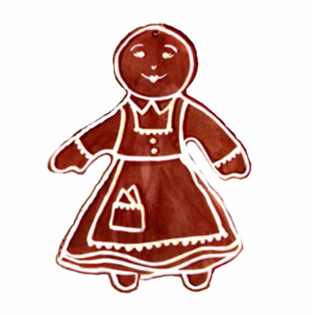 Gingerbread Girl The MUSEUM Zazzle Gifts Statuette (Front)