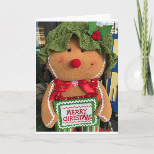 GINGERBREAD GIRL W/ WISHES FOR **YOUNG DAUGHTER** HOLIDAY CARD