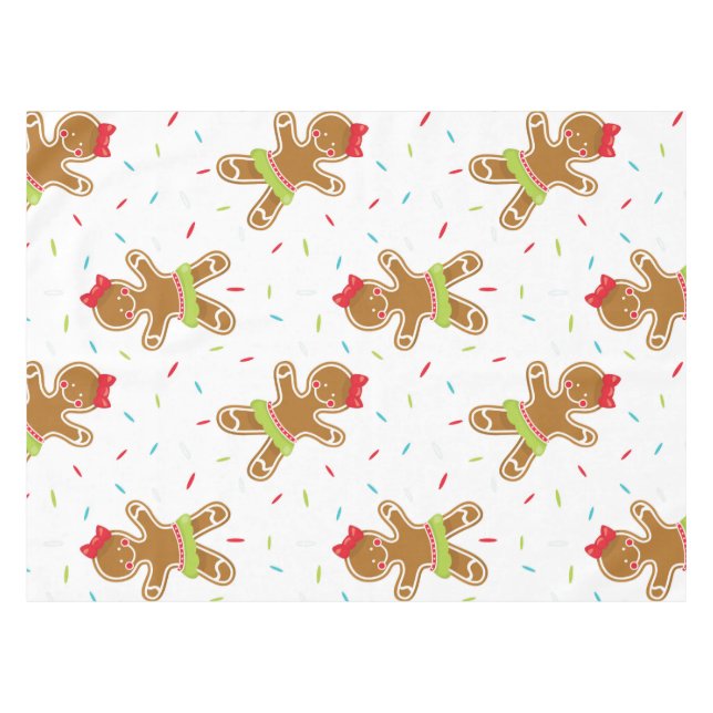 Gingerbread Girls Tablecloth (Front (Horizontal))