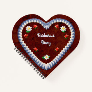 Gingerbread Heart (customizable) Notebook