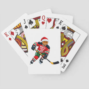 Gingerbread Hockey Christmas 2026 Holiday Sports Poker Cards