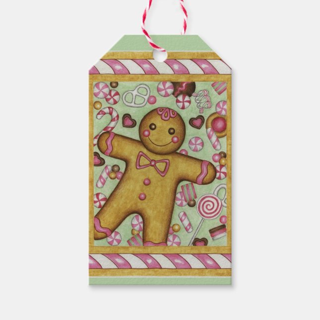 Gingerbread Holiday Gift Tags (Front)