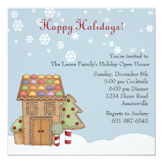 holiday open house invitations