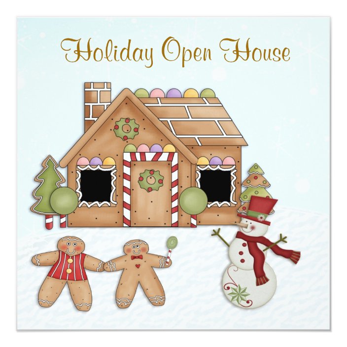 Gingerbread Holiday Party Invitation | Zazzle.com