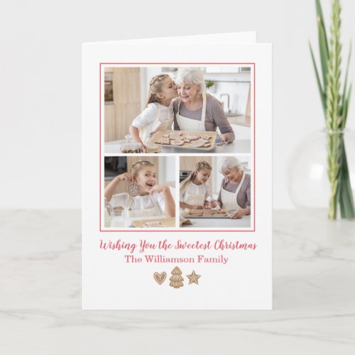 Gingerbread Holiday Photo Card